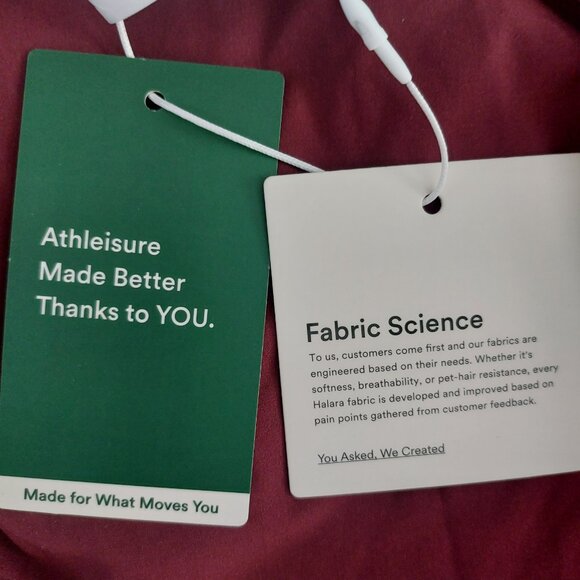 Halara Breezeful Midi Dress Burgundy Large V Neck Cap Sleeves Tie Back Pockets - Picture 8 of 11